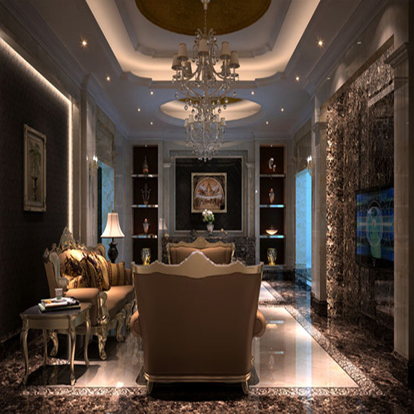 金艾陶大理石瓷磚:深啡網(wǎng)KYP8015地面鋪貼效果