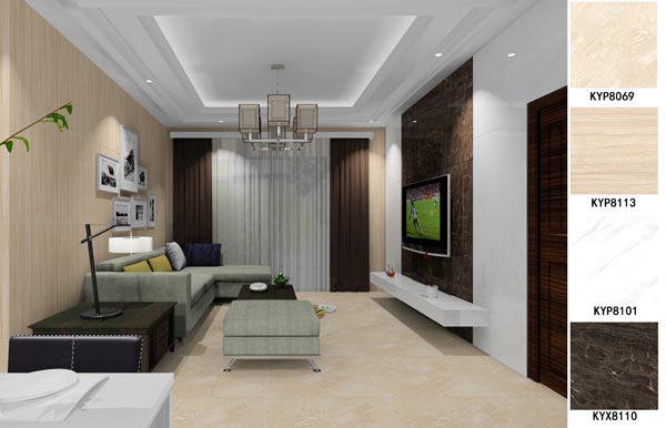 金艾陶家裝：佛山大瀝碧桂園華府106㎡簡約現(xiàn)代裝修效果鑒賞