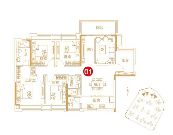 金艾陶家裝：佛山保利紫山國際135㎡歐式風格裝修鑒賞