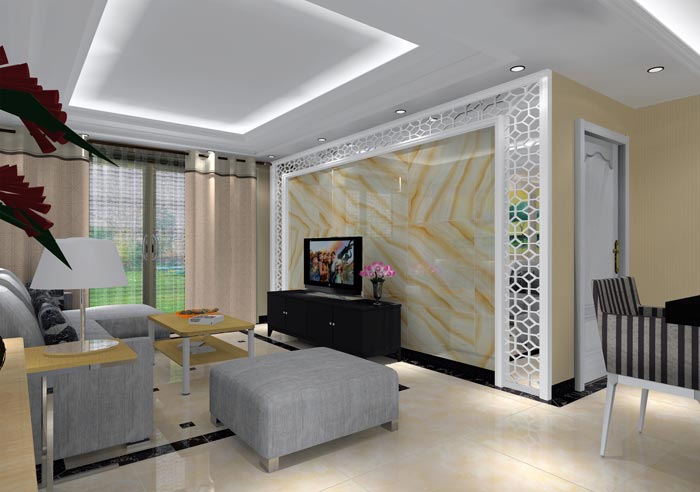 金艾陶家裝:井岡山和諧家園安置小區(qū)130㎡現(xiàn)代風格裝修鑒賞