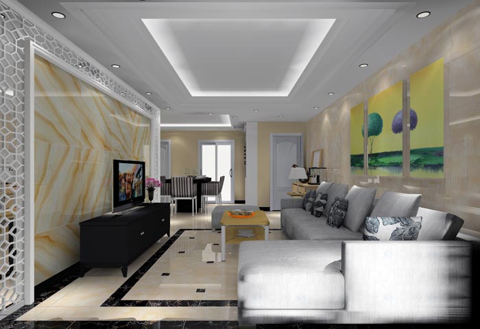 金艾陶家裝:井岡山和諧家園安置小區(qū)130㎡現(xiàn)代風格裝修鑒賞