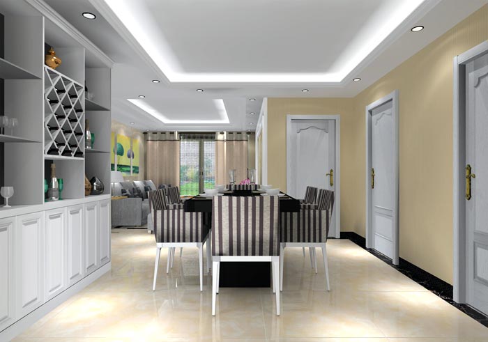 金艾陶家裝:井岡山和諧家園安置小區(qū)130㎡現(xiàn)代風格裝修鑒賞