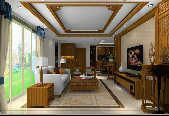 金艾陶家裝：井岡山和諧家園安置小區130㎡中式風格裝修鑒賞