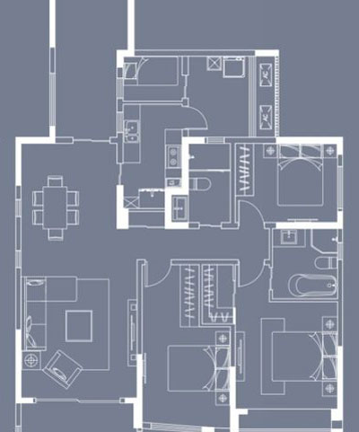 金艾陶家裝：成都中環(huán)豐錦153㎡的歐式風(fēng)格裝修鑒賞